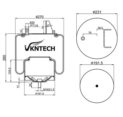برای کامیون های ژاپنی NISSAN TRL-220SCM VKNTECH 1K6838