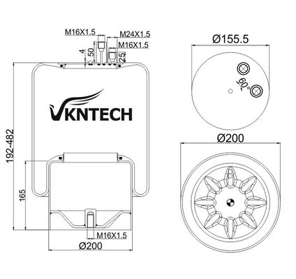 بهار هواي کاميون براي مرسدس بنز A942320.50.21 Contitech 4390NP22 تعویض توسط VKNTECH 1K4122 مرسيدس بنز هواي بهار ATROS MP2 مرسيدس بنز A 942320.50.21 کانتيتک 4390NP22