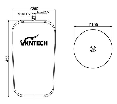 بهار هواي کاميون براي مرسدس بنز A946320.39.21 CONTITECH 4737NP22 تعویض توسط VKNTECH 1K4757SA مرسدس بنز A946320.39.21 Contitech 4737NP22 بدون پیستون