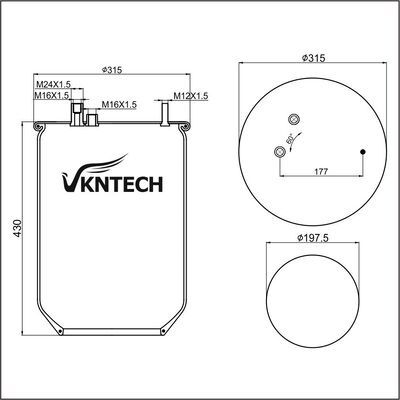 بهار هواپیمایی کامیون برای دانه 15709 V.I 5.010.211.724 Contitech 902MB جایگزین شده توسط VKNTECH 1K7013 بدون پیستون