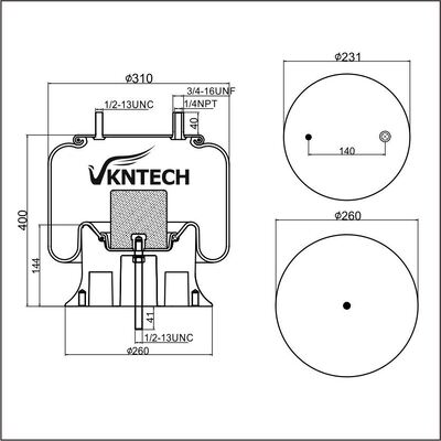 آبشار هوا Watson & Chalin AS-0061 Firestone W01-358-9243 Goodyear 1R12-480 جایگزین توسط VKNTECH 1K9243